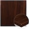 Flash Furniture Square Square High-Gloss Walnut Resin Table Top, 36" W, 36" L, 2" H, Resin, Walnut TP-WAL-3636-GG - alternate 1